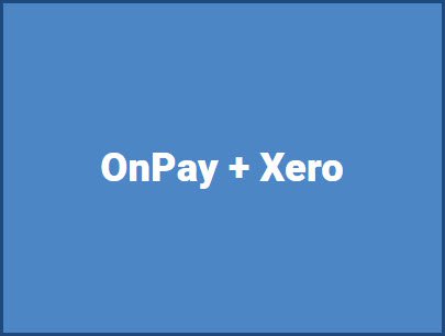 OnPay + Xero