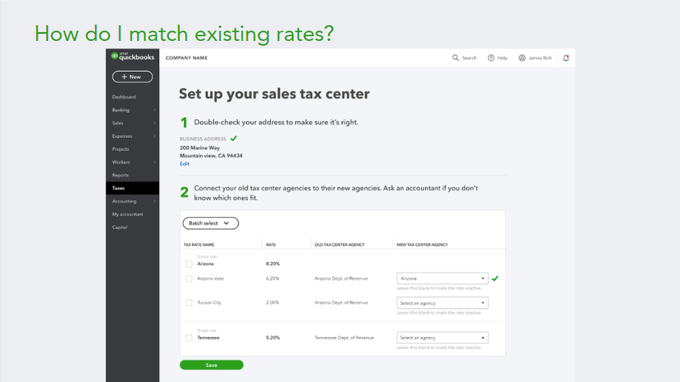 2019 QBO Sales Tax Changes - Hybrid Experience Change-over Step 2C