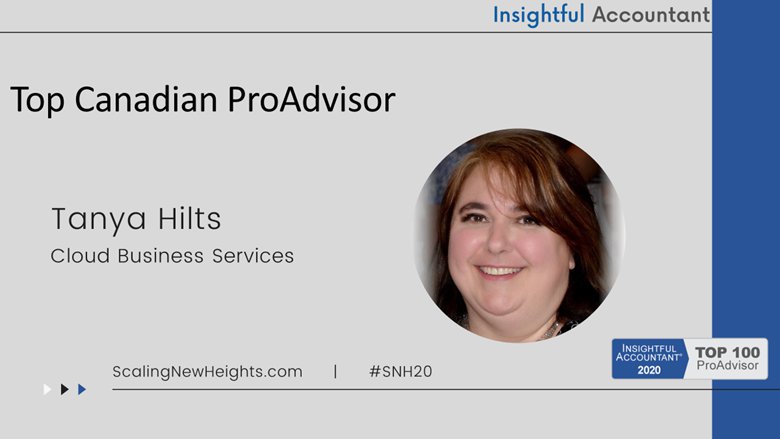 Tanya Hilts - 2020 Top Canadian ProAdvisor