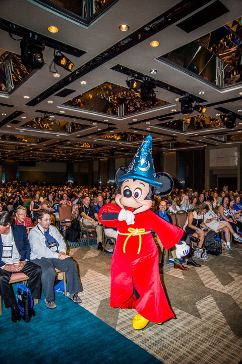 Mickey Welcomes Intuit Keynote Speakers and Conference Participants