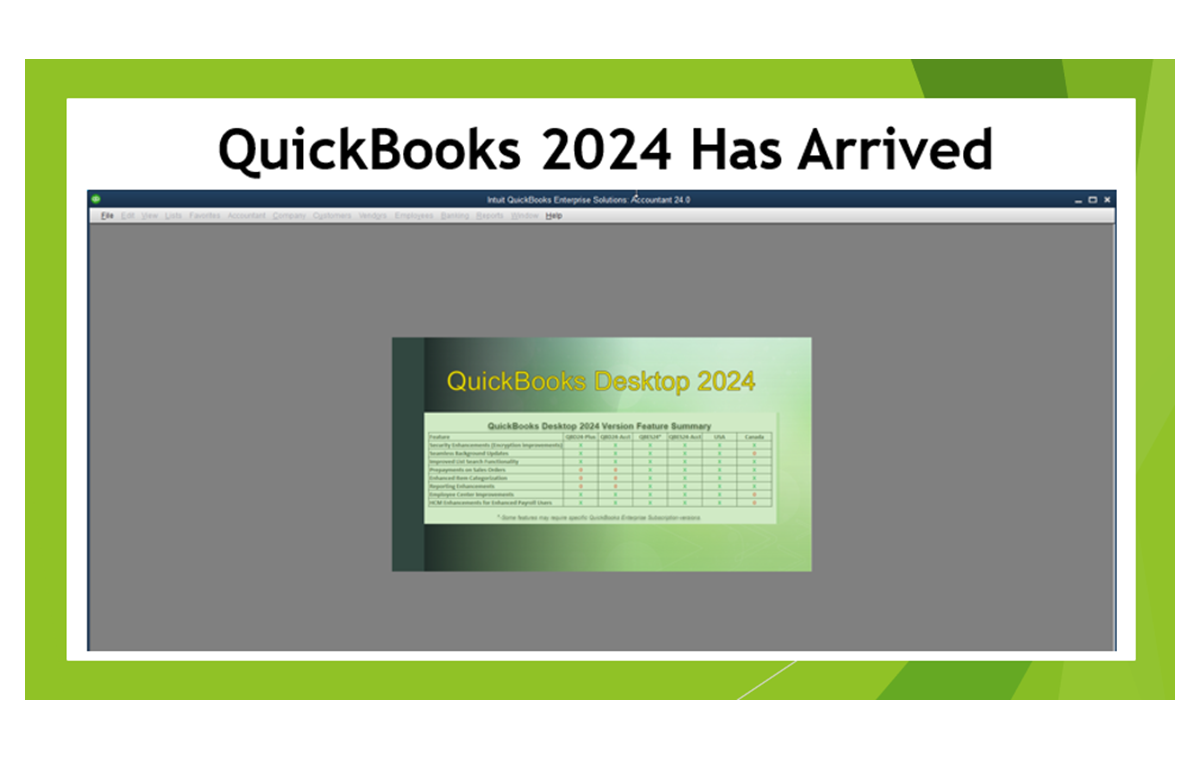 Murph's QuickBooks 2024 Product Summary