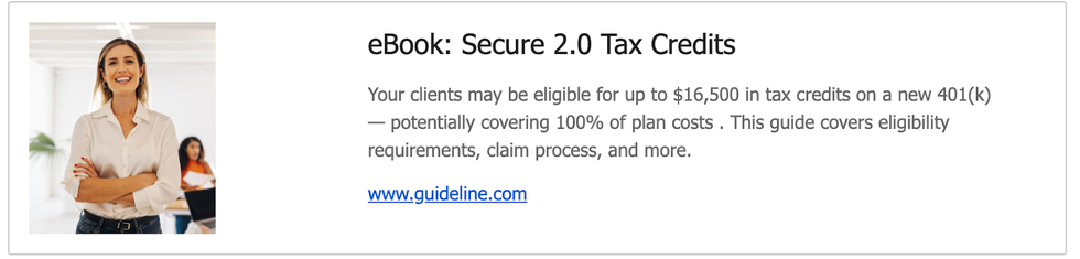 eBook: Secure 2.0 Tax Credits