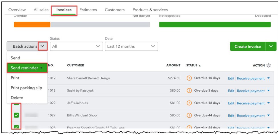 Figure 5-43 Send Reminders in a batch