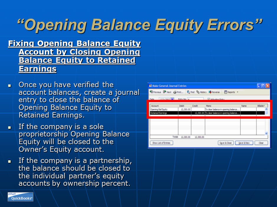 Opening Balance Equity 10