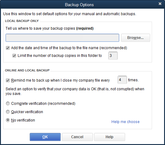 QBDT Back-up Options