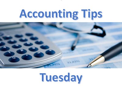 Accounting Tips Tueday - New