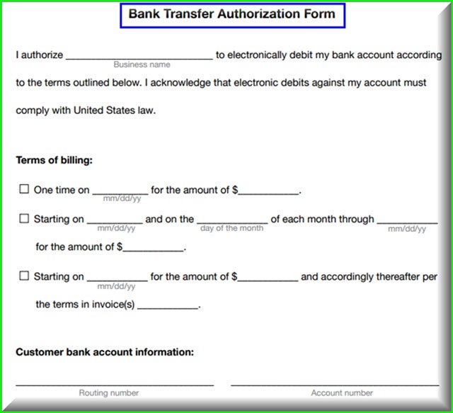 Bank Authorization