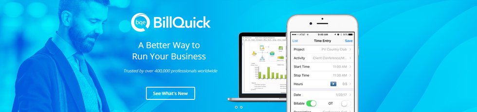 BillQuick Home Page Banner