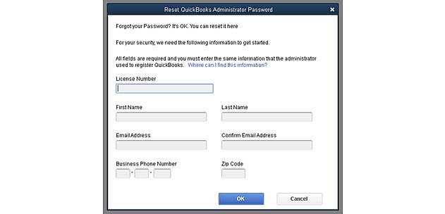 Password reset feature