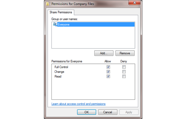 Windows Directory Permissions