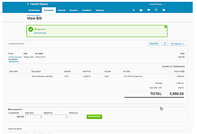 Xero Automated Coding for Bills