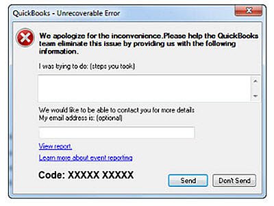QB Unrecoverable Error