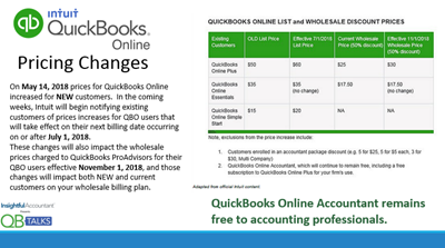 QBO Pricing Changes in 2018